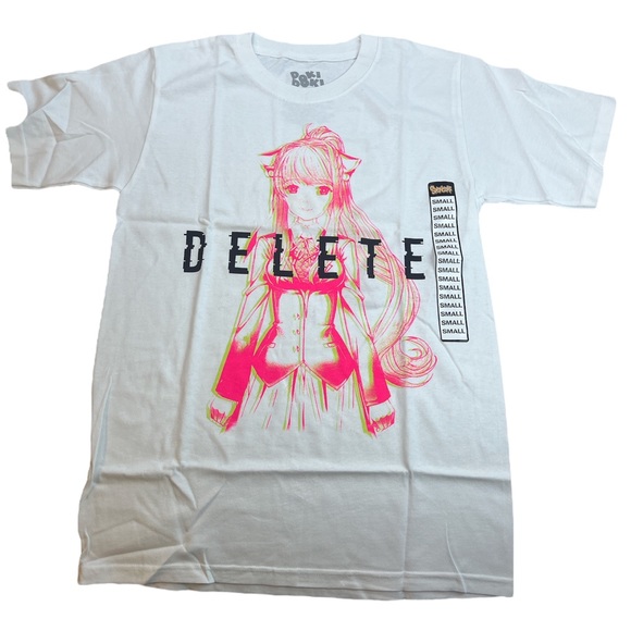 Spencer’s Delete Monika T Shirt - Doki Doki Literature Club S43 S45 S48 - Picture 5 of 5